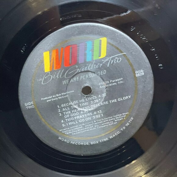 The Bill Gaither Trio We Are Persuaded (Vinyl, 1979) Word WSB-8829 VG LP Record - Picture 12 of 12